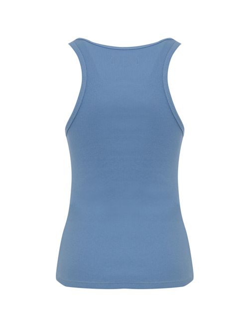 Top canotta con ricamo fiori Azzurro FRONT STREET | 3449121